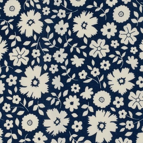 Bicolor Floral Navy