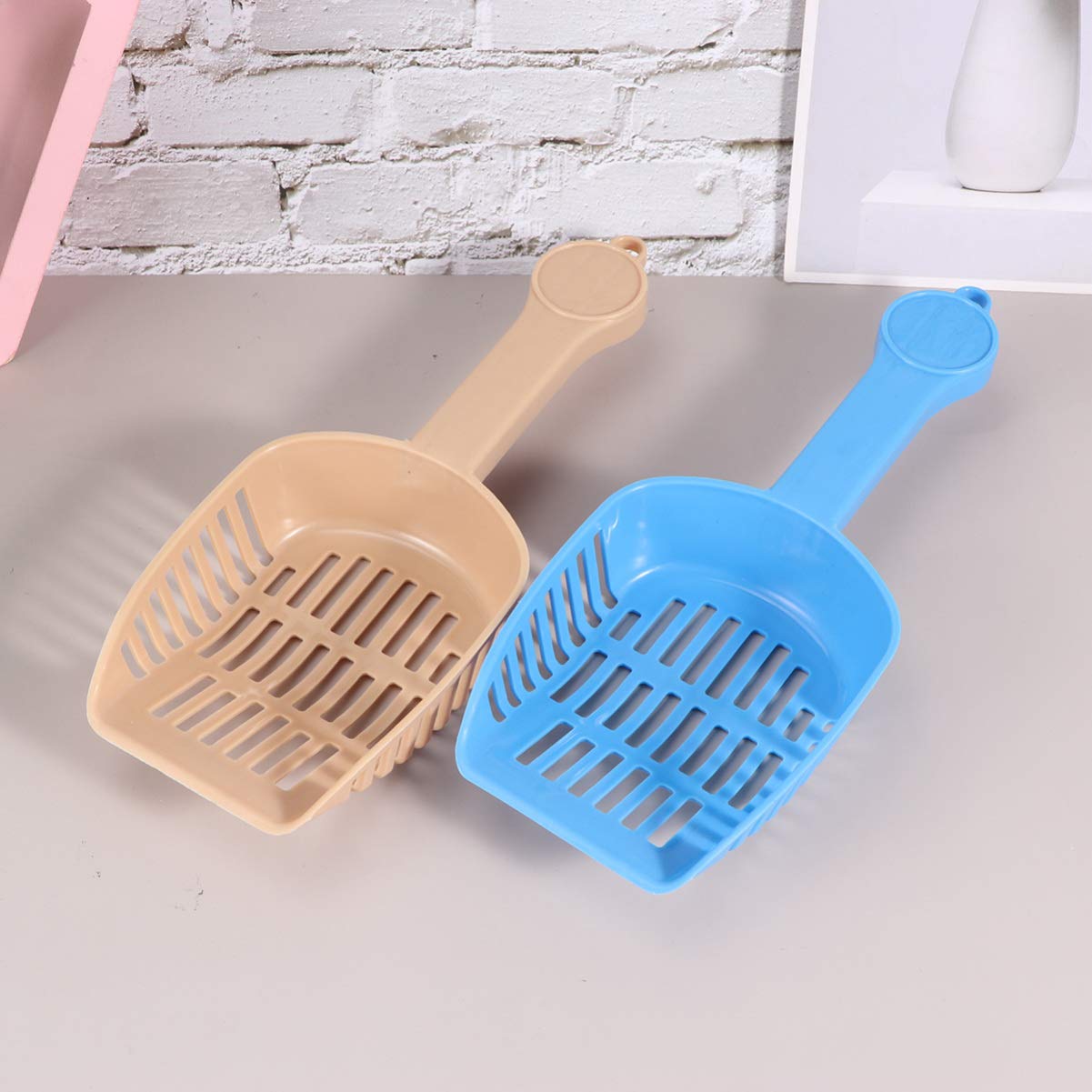 Premium Cat Litter Scoop with Holder - Durable Stainless Steel Pet Waste Shovel for Kitty Litter Box Cleaning (2-Pack) - Perfect for Multi-Cat Homes & Easy Litter Maintenance