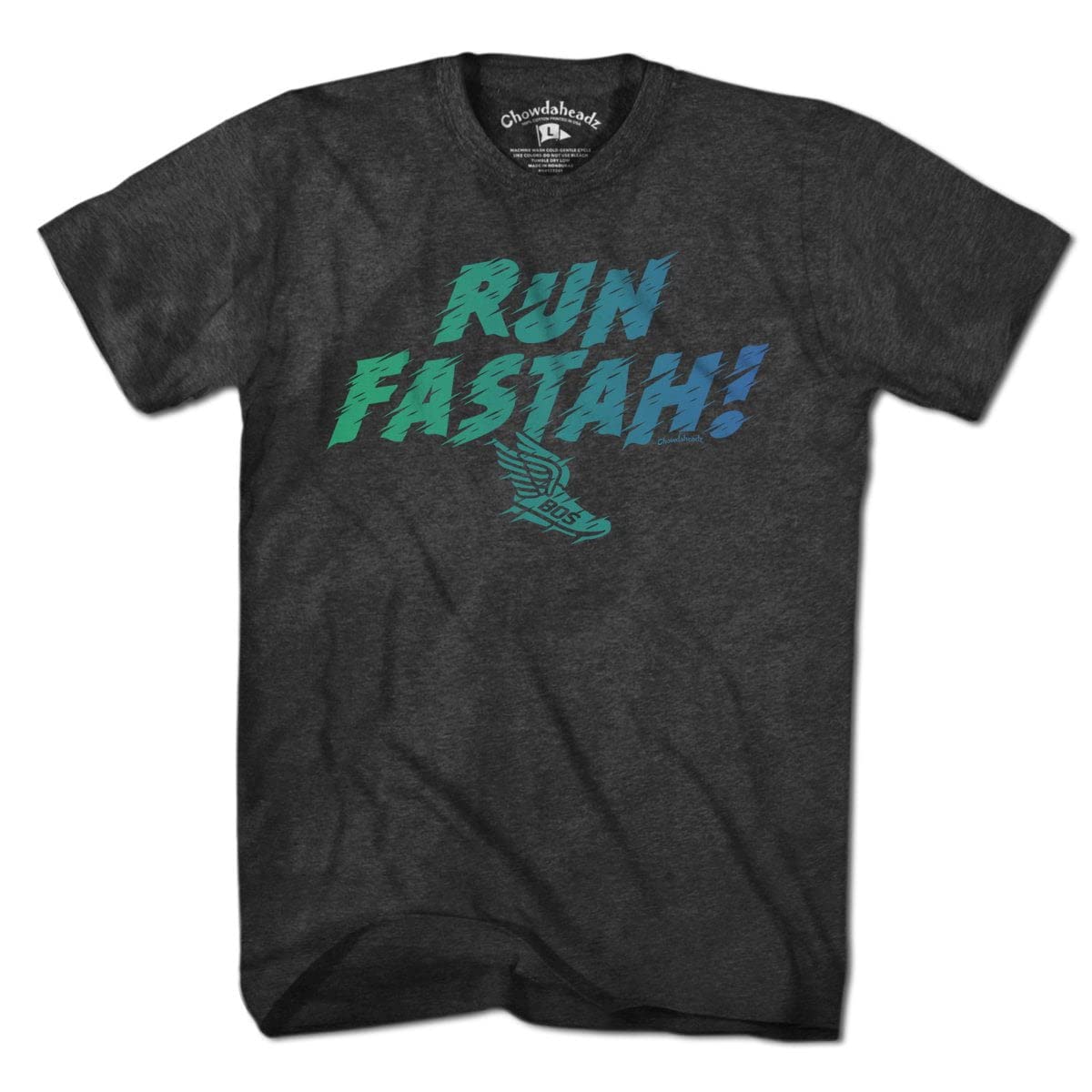 Vintage Run Fastah Fadeout T-Shirt - Soft Cotton Blend Unisex Tee for Running, Gym & Casual Wear | Retro Athletic Style