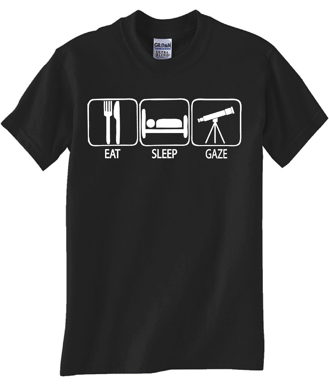 STUFF WITH ATTITUDE Telescope Graphic T-Shirt for Astronomy Lovers