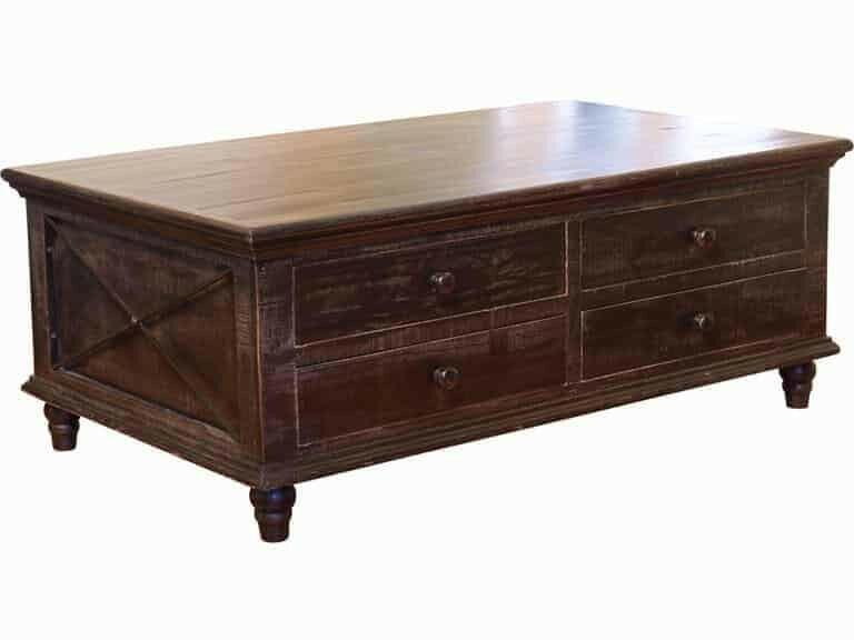 Vintage Black Cocktail Table IFD973CKTL - Mid-Century Modern Coffee Table for Living Room, Lounge & Home Decor - Perfect for Entertaining Guests & Relaxing