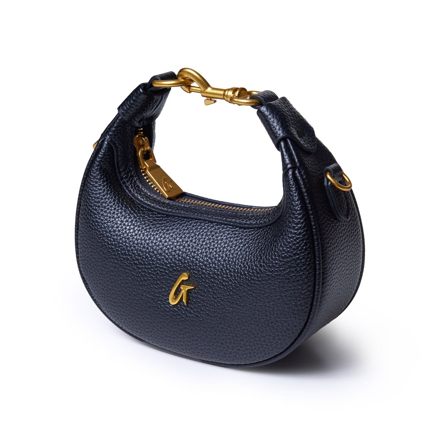 NANO PEBBLE HOBO BAG - Stylish Black Leather Shoulder Bag for Women | Perfect for Work, Travel & Everyday Use