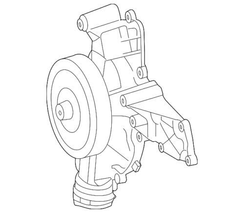 Genuine Mercedes-Benz TS Water Pump 273-200-02-01-80 - Replacement Part for Benz Engines - Perfect for Car Repair & Maintenance
