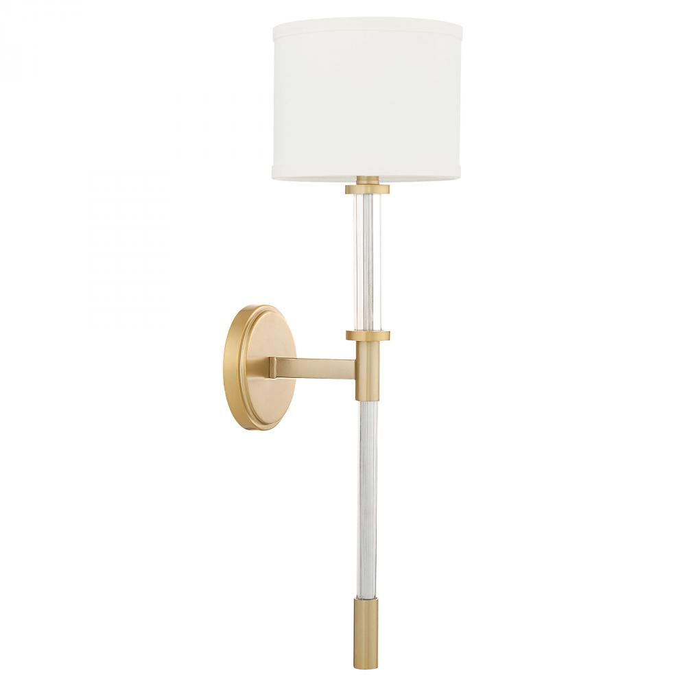 Cyan Design HIGHTOWER 11952 Clear Glass Wall Sconce Light Fixture - Perfect for Bedroom, Living Room & Hallway Lighting Decor