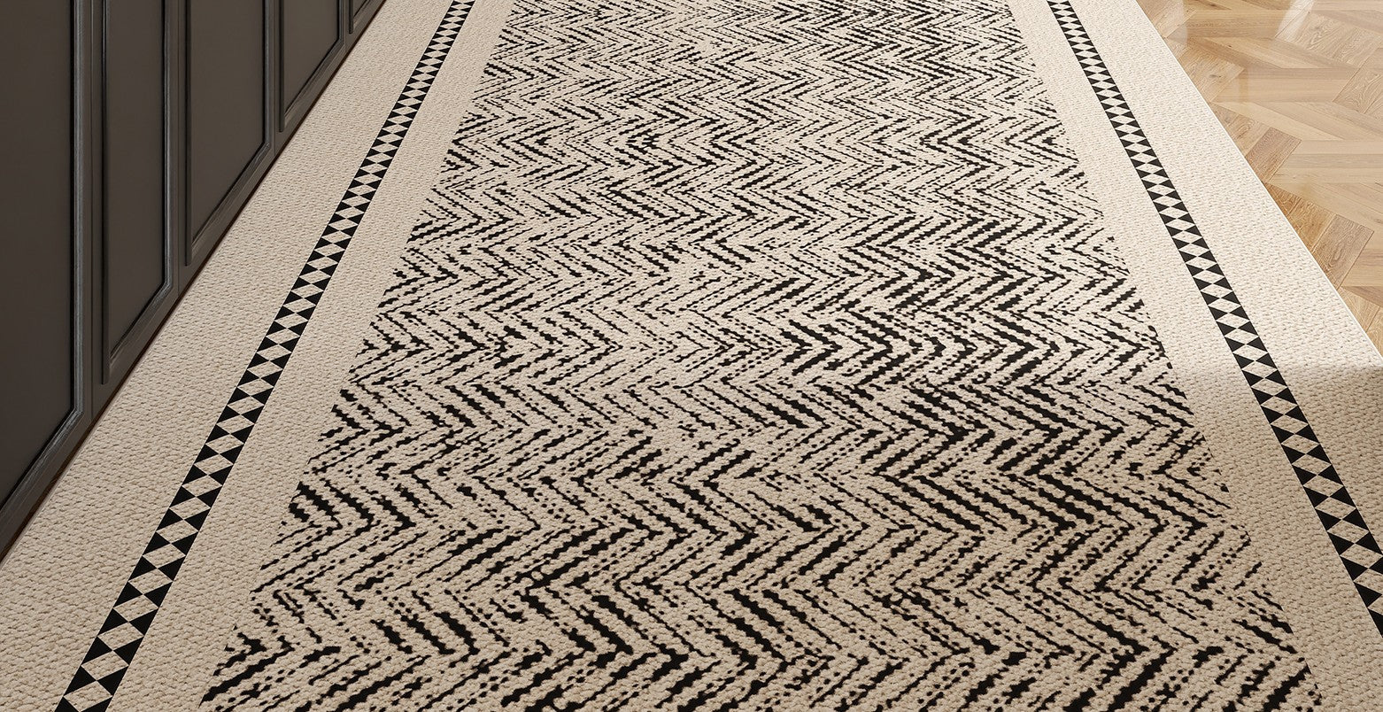 Washable Extra Long Narrow Runner Rugs for Hallway & Entryway - Modern Easy Care Non-Slip Floor Mat for High Traffic Areas | Perfect for Home, Office, and Apartment Decor