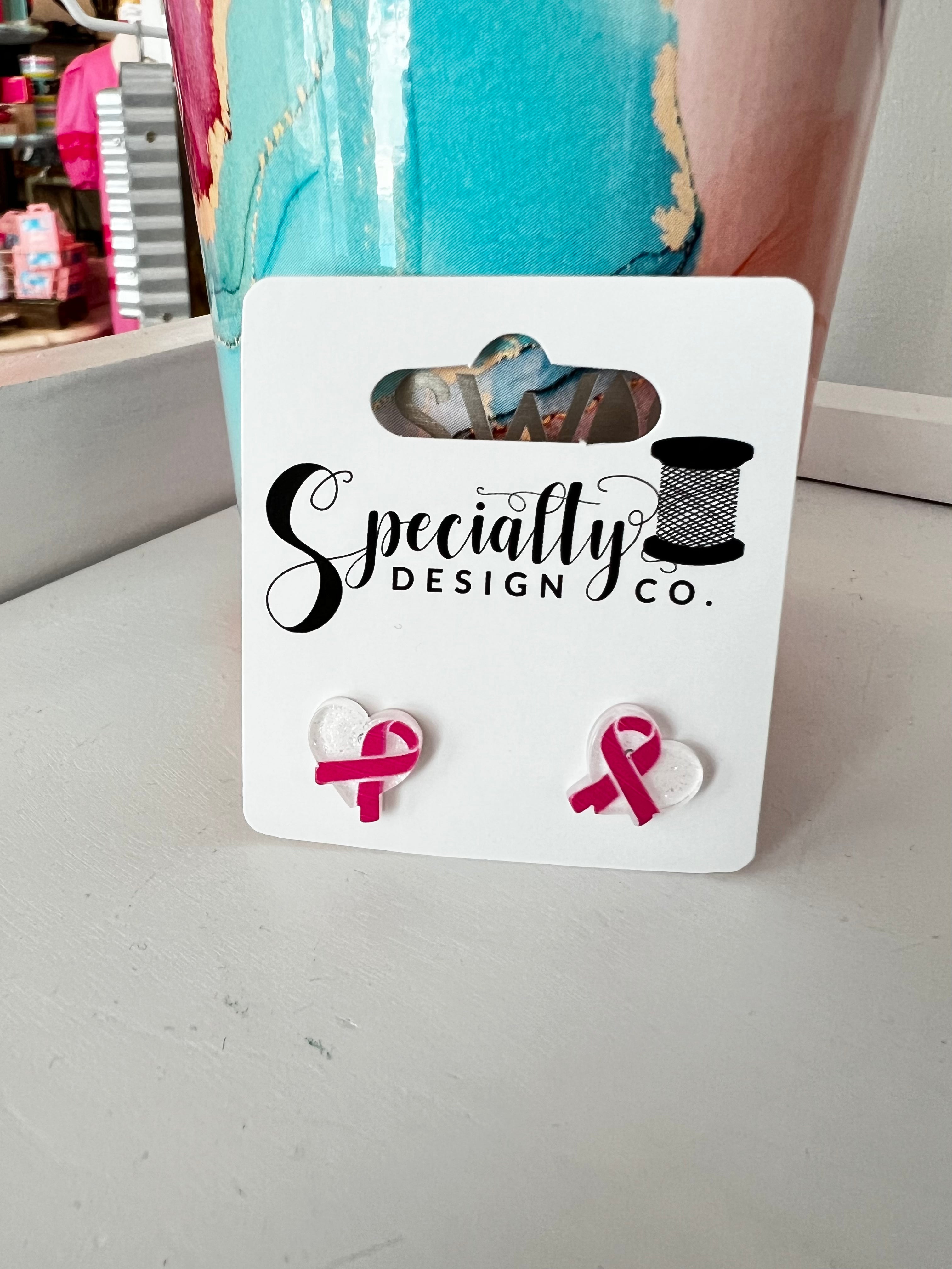 Breast Cancer Awareness Stud Earrings - 3 Pack Pink Ribbon Jewelry for Women, Support Survivors & Awareness Campaigns - Perfect for Fundraisers, Charity Events & Daily Wear