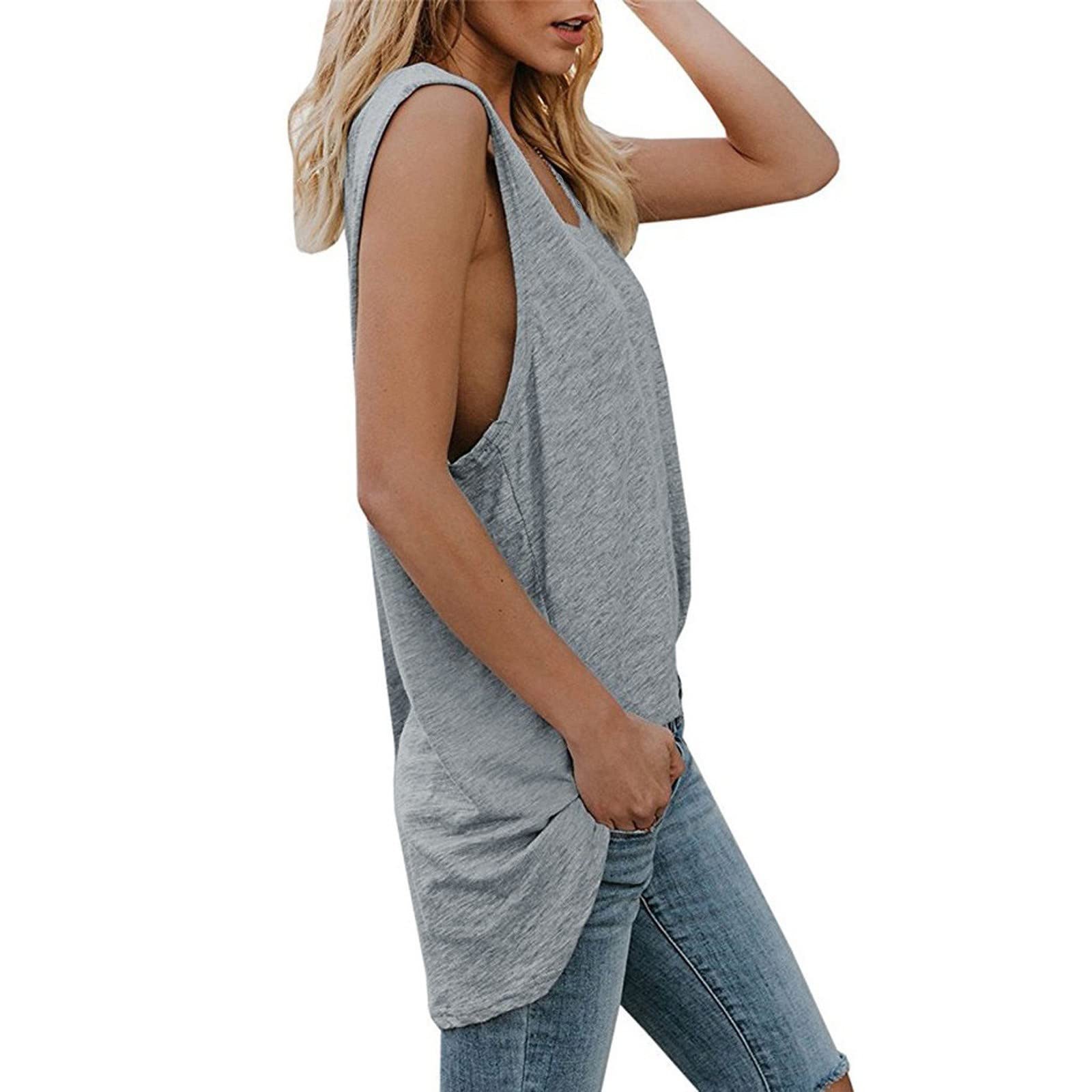 Women's Striped Sleeveless Crew Neck Tank Top - Summer Casual Vest Blouse for Beach, Travel & Everyday Wear