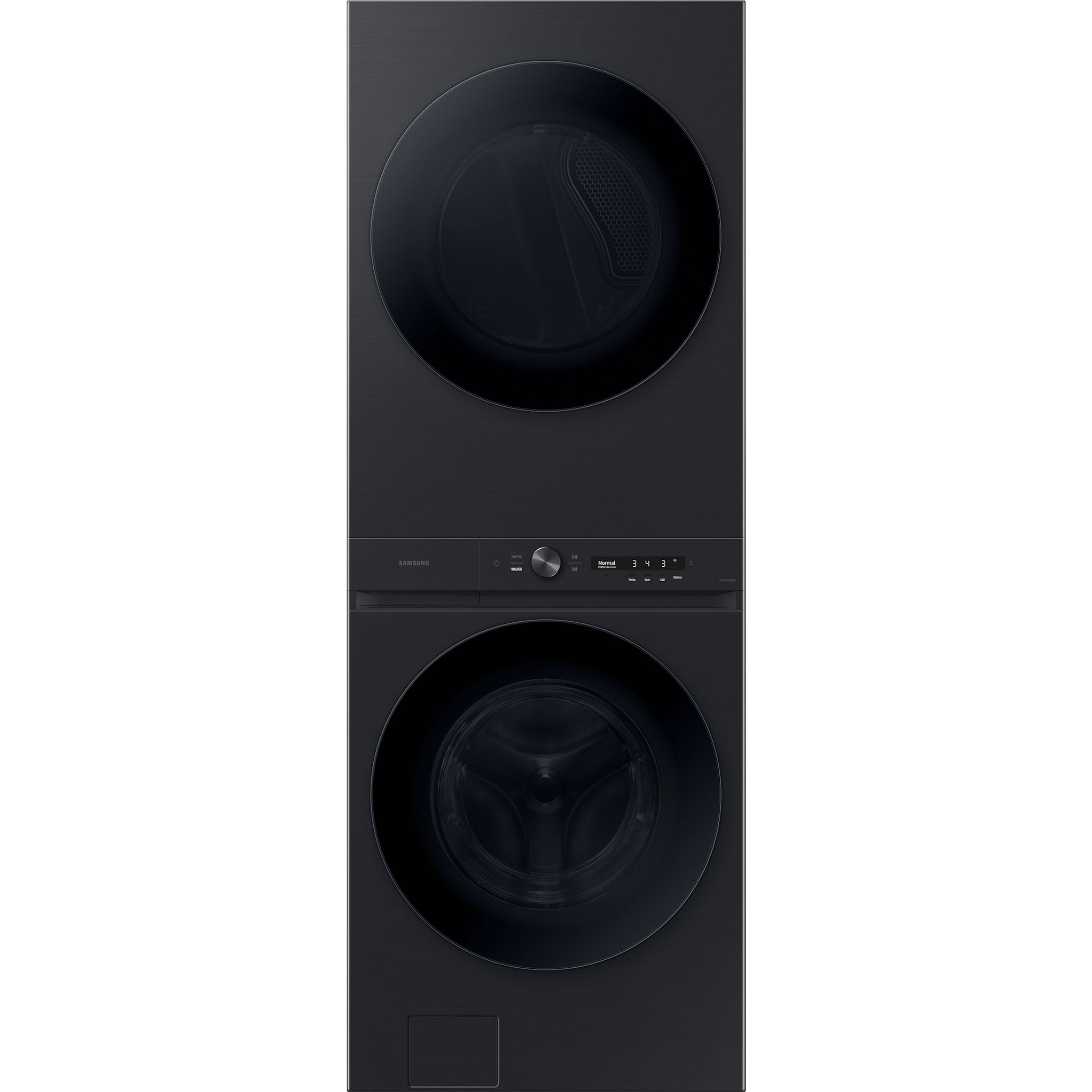 Samsung Laundry Hub (WH46DBH550EVAC) Black Stainless Steel - All-in-One Washer & Dryer Combo for Large Loads | Perfect for Apartments, Small Homes & Laundry Rooms | Energy Efficient & Space Saving