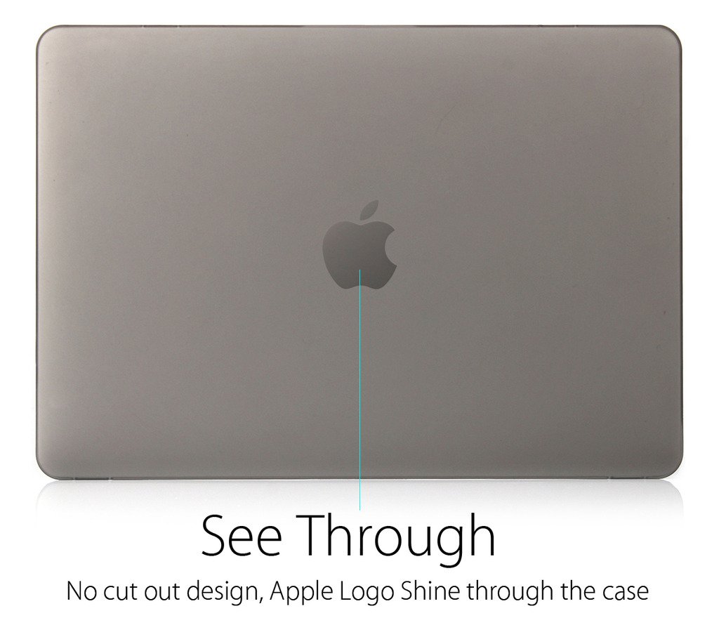 UESWILL 3-in-1 Matte Hard Shell Case Cover for MacBook 12 inch Retina Display A1534 - Includes Keyboard Cover & Screen Protector, Gray - Perfect for Work, Travel & School Protection