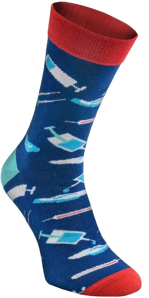 Colorful Rainbow Socks for Men & Women - 3 Pairs Fun Novelty Nurse Crew Socks - Perfect for Medical Professionals, Gift Giving & Casual Wear