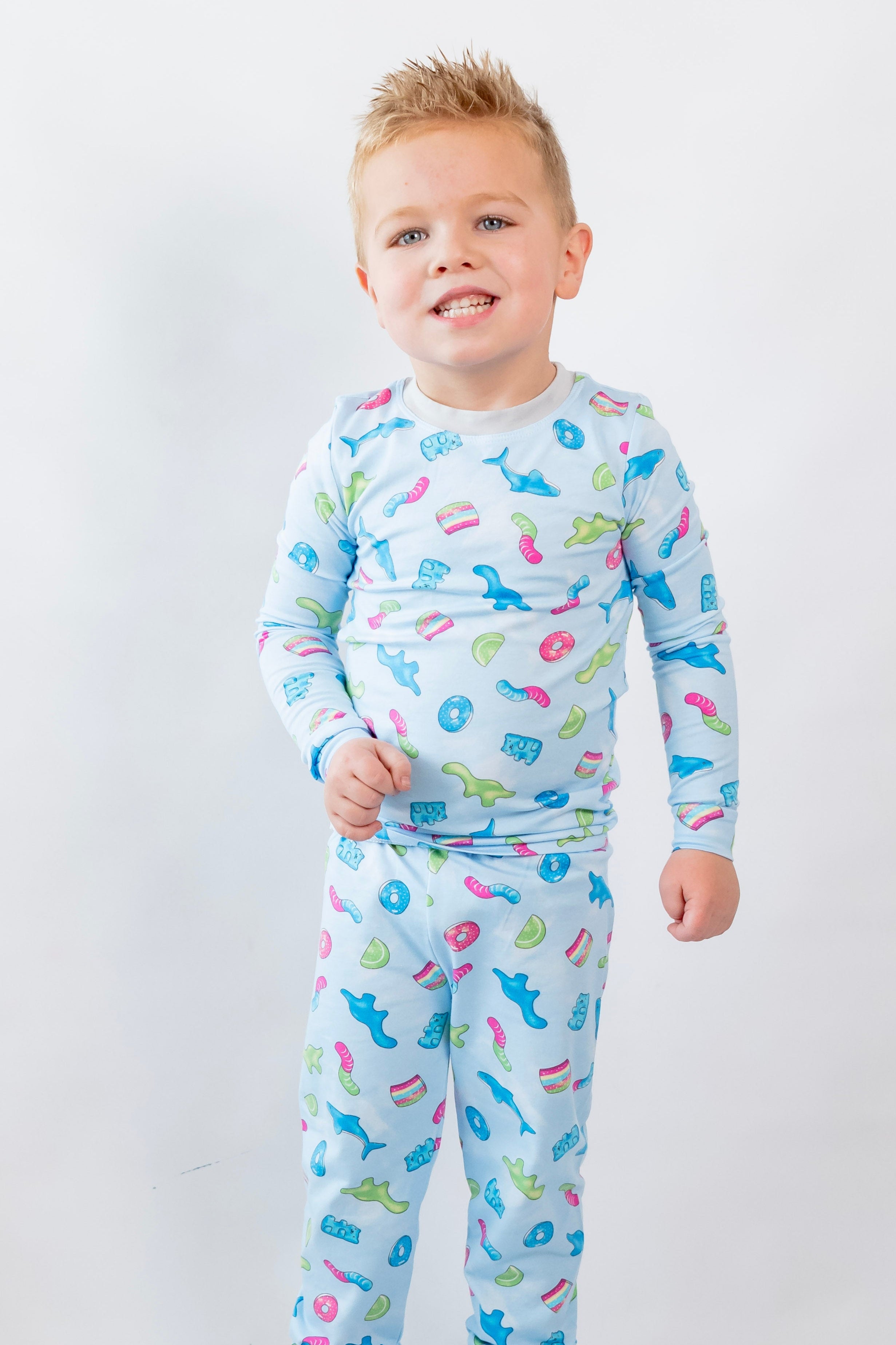 Delicious Sour Gummy Bear Pajama Set for Women & Men - Soft Cotton Sleepwear for Kids & Adults - Perfect for Cozy Nights, Sleepovers & Loungewear