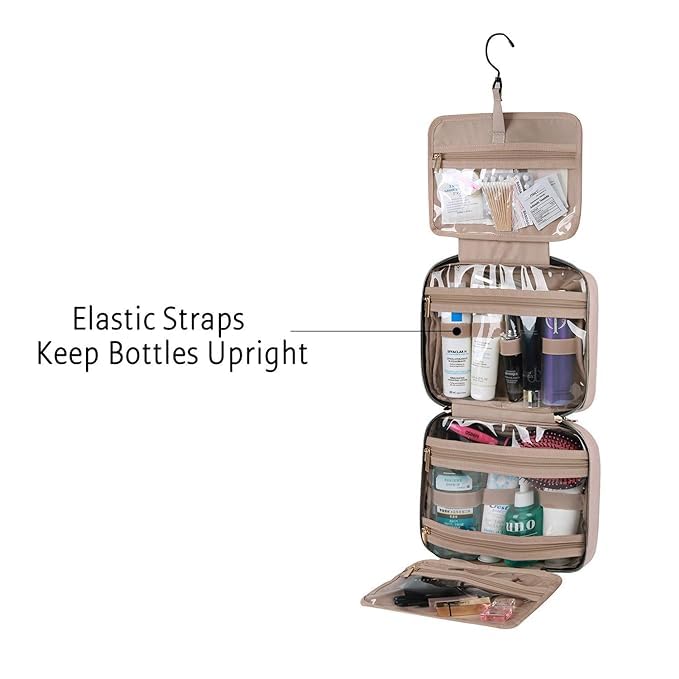 AVENUX Waterproof Hanging Toiletry Bag for Travel - Medium Size for Cosmetics & Toiletries