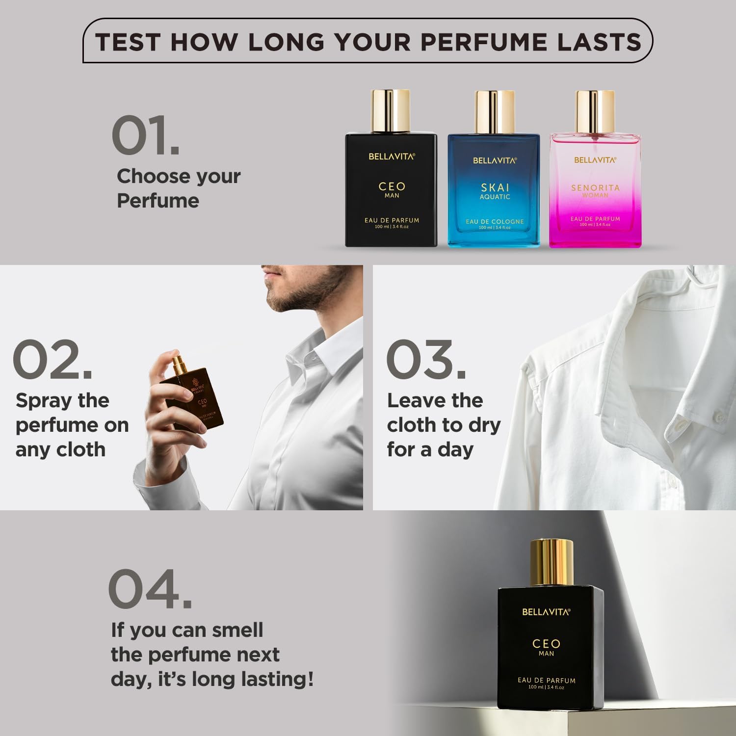 CEO Men & Women Eau de Toilette 3.3 oz (2-Pack) - Fresh Apple, Cedarwood & Mimosa Scent - Long Lasting Perfume for Daily Wear & Travel - Unisex Cologne Gift Set for Work, Date Night & Special Occasions