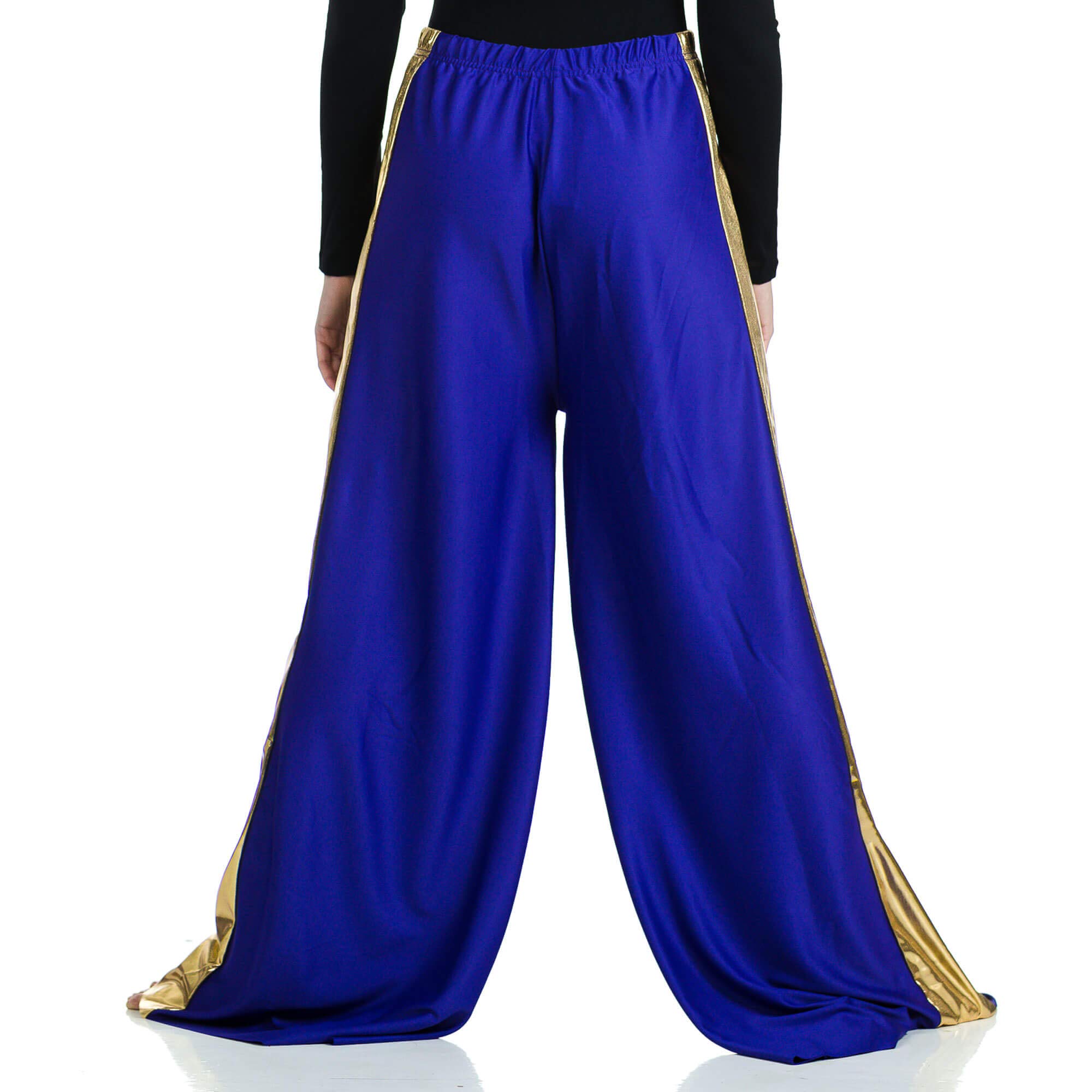 Danzcue Adult Praise Dance 2 Tone Palazzo Pant - Comfortable Worship Dance Pants for Church Performances & Rehearsals