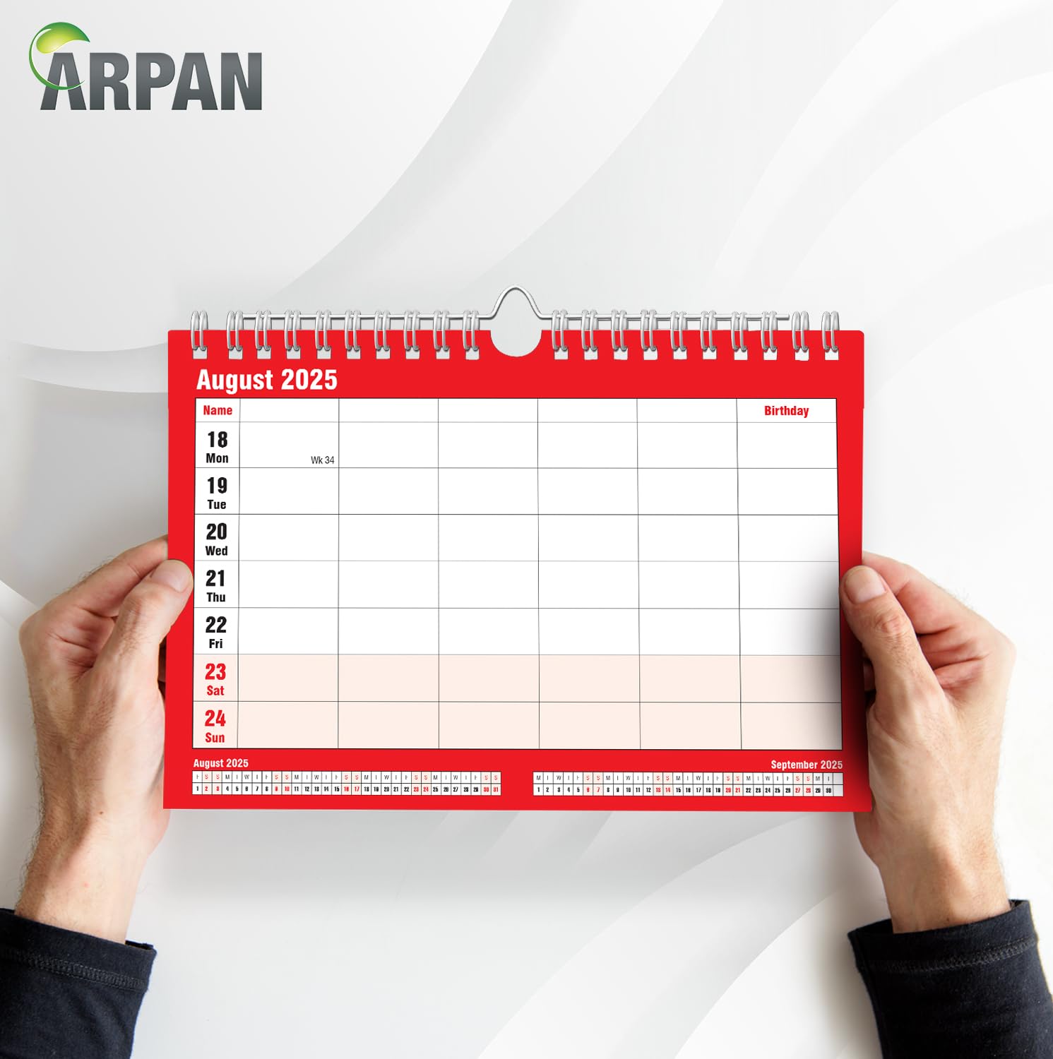 2025 Family Wall Calendar - Weekly Planner with Large Grids for Home & Office Organization | Perfect for Scheduling, Meal Planning & Family Events