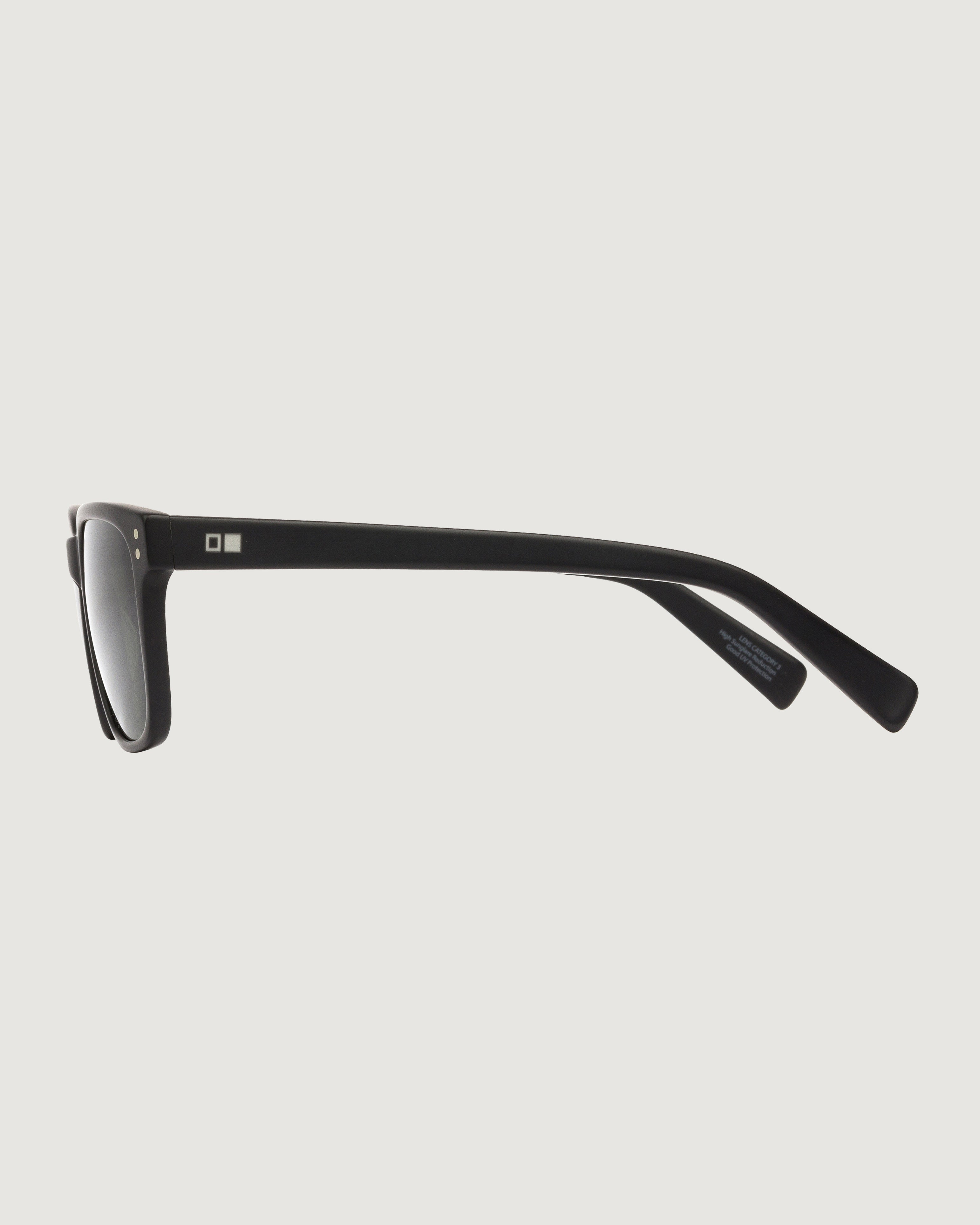 OTIS Test of Time X Sunglasses - Eco Matte Black/Grey Polarized Lenses - UV Protection - Retro Style for Men & Women - Perfect for Driving, Beach & Outdoor Activities