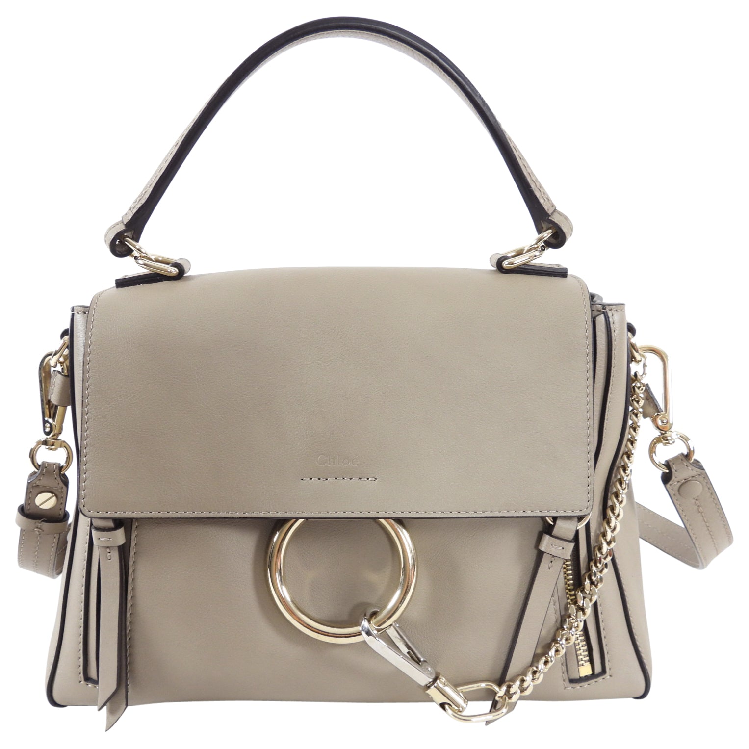 Chloe Faye Double Carry Bag Genuine Smooth Calfskin Leather - Perfect for Work, Travel & Everyday Use