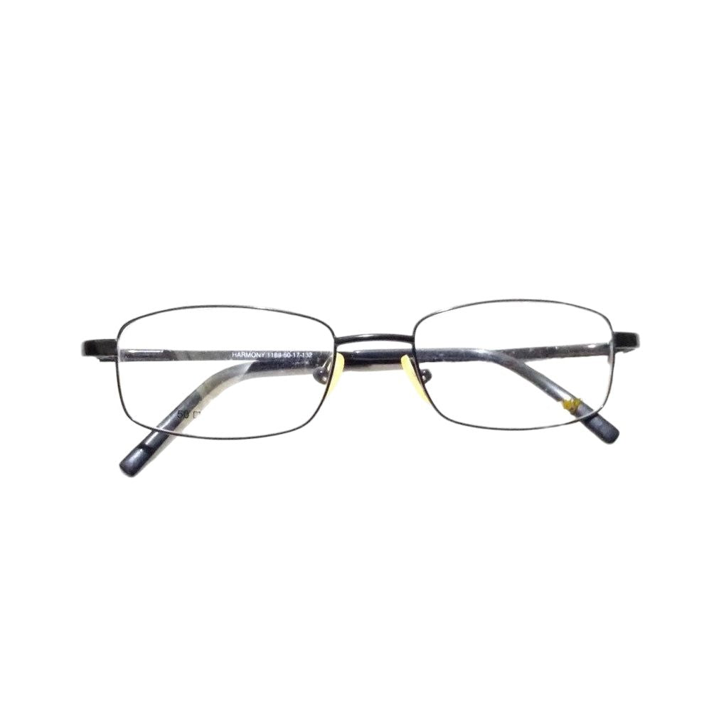 Premium Black Full Frame Rectangle Progressive Glasses - No-Line Multifocal Bifocal Lenses (1189BK) | Ideal for Reading, Computer Work & Everyday Use