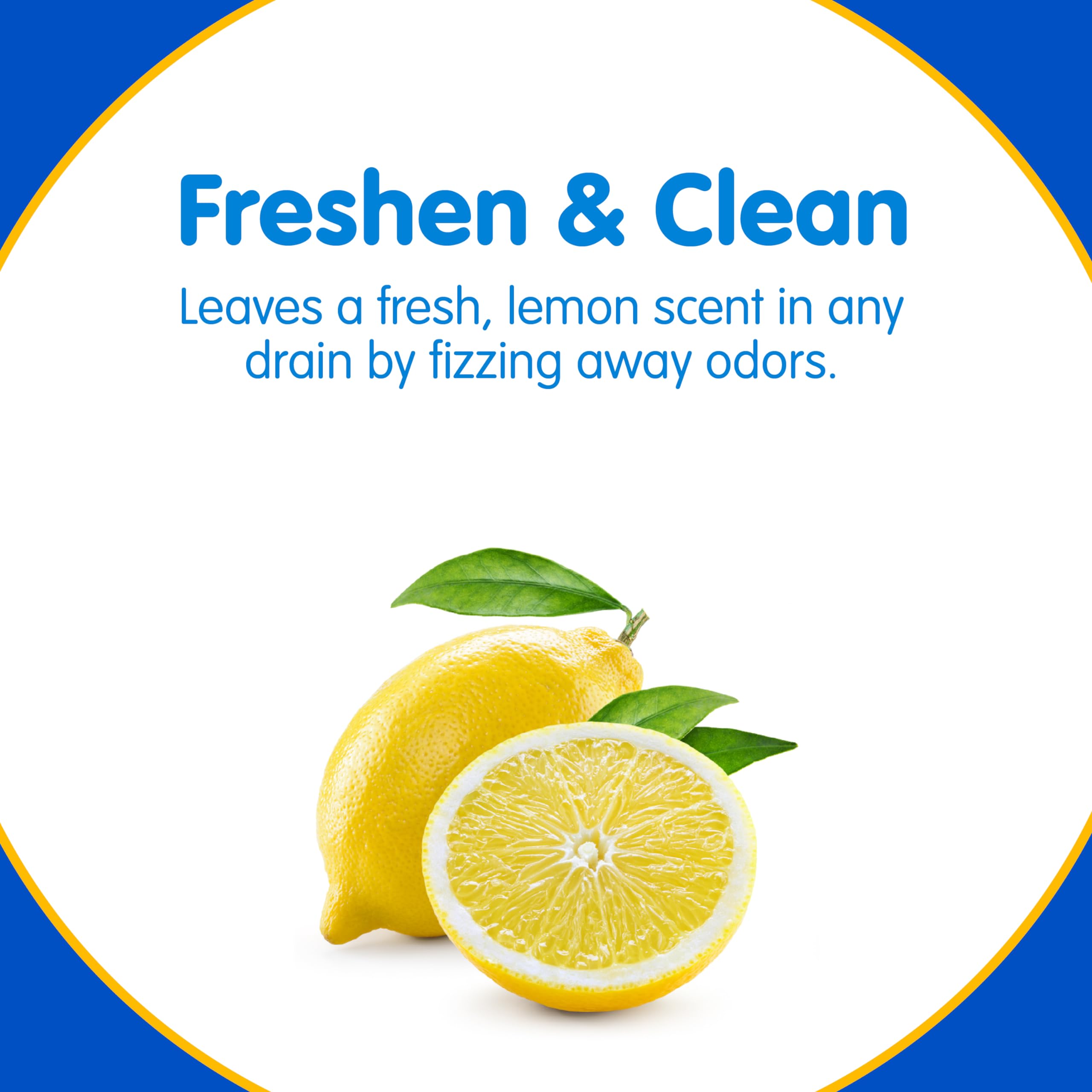 COMPAC HOME Plink Sink Drain Cleaner & Deodorizer - Lemon Scent Garbage Disposal Cleaner Tablets (6 Count) - Kitchen Drain Freshener for Eliminating Odors & Maintaining Clean Pipes - Perfect for Daily Sink Maintenance & Dishwasher Use