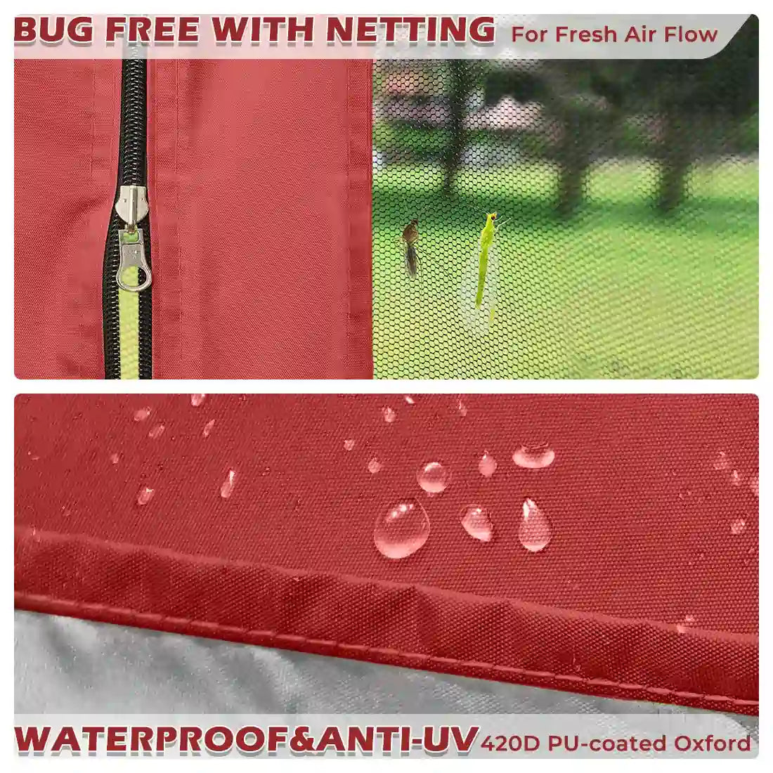 10' x 10' Pop Up Canopy Tent with Removable Sidewalls & Netting - Perfect for Outdoor Events, Camping, Beach Parties, and Backyard Gatherings