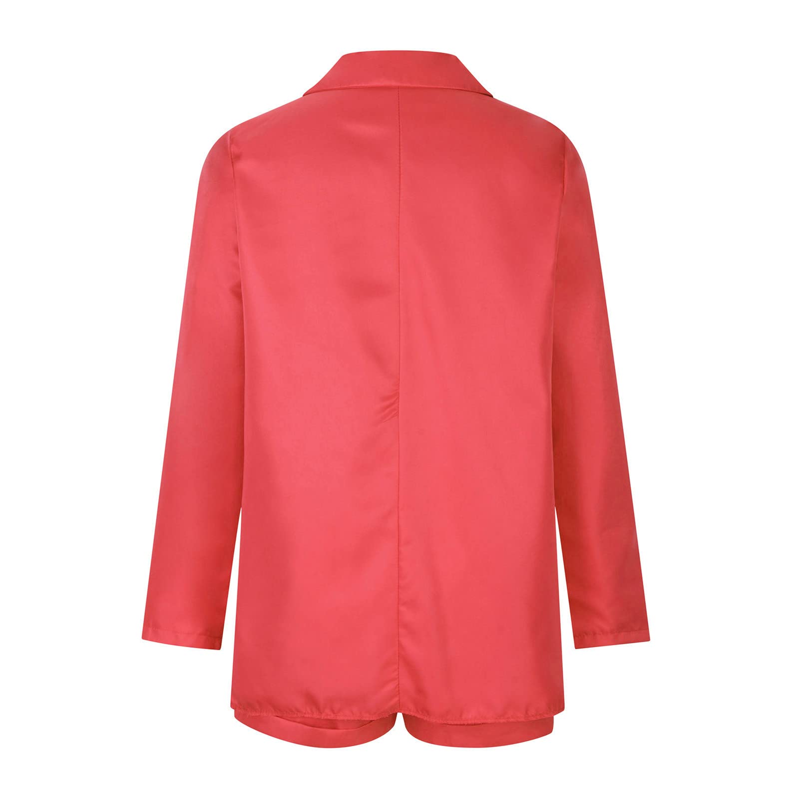 Women's Two Piece Summer Outfits - Comfy Lounge Blazer Jacket & High Waist Shorts Business Matching Set | Office Wear, Casual Date, Vacation Outfit