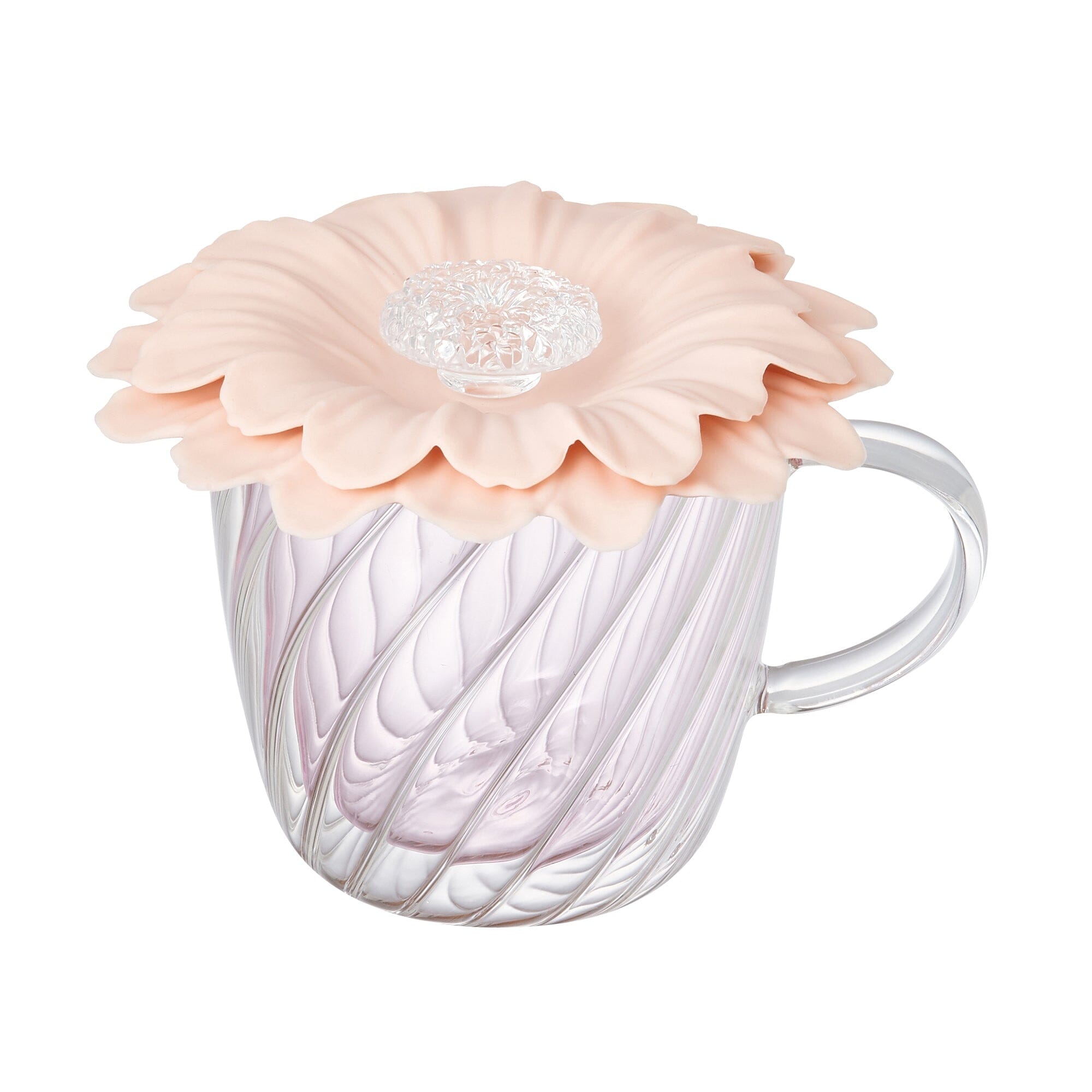 Double Wall Insulated Glass Mug with Lid - 16oz Pink Coffee Cup for Hot & Cold Drinks - Perfect for Home, Office, and Outdoor Use