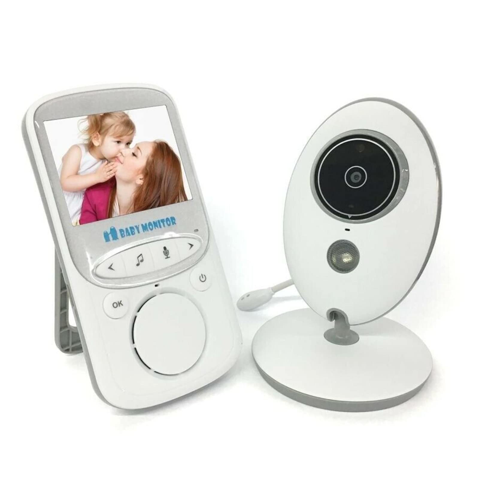 Vb605 2.4 Inch 2.4Ghz Wireless Baby Monitor with Night Vision & Two-Way Audio - HD Video, Temperature Sensor, Lullabies - Perfect for Nursery, Bedroom, Travel (BY0)