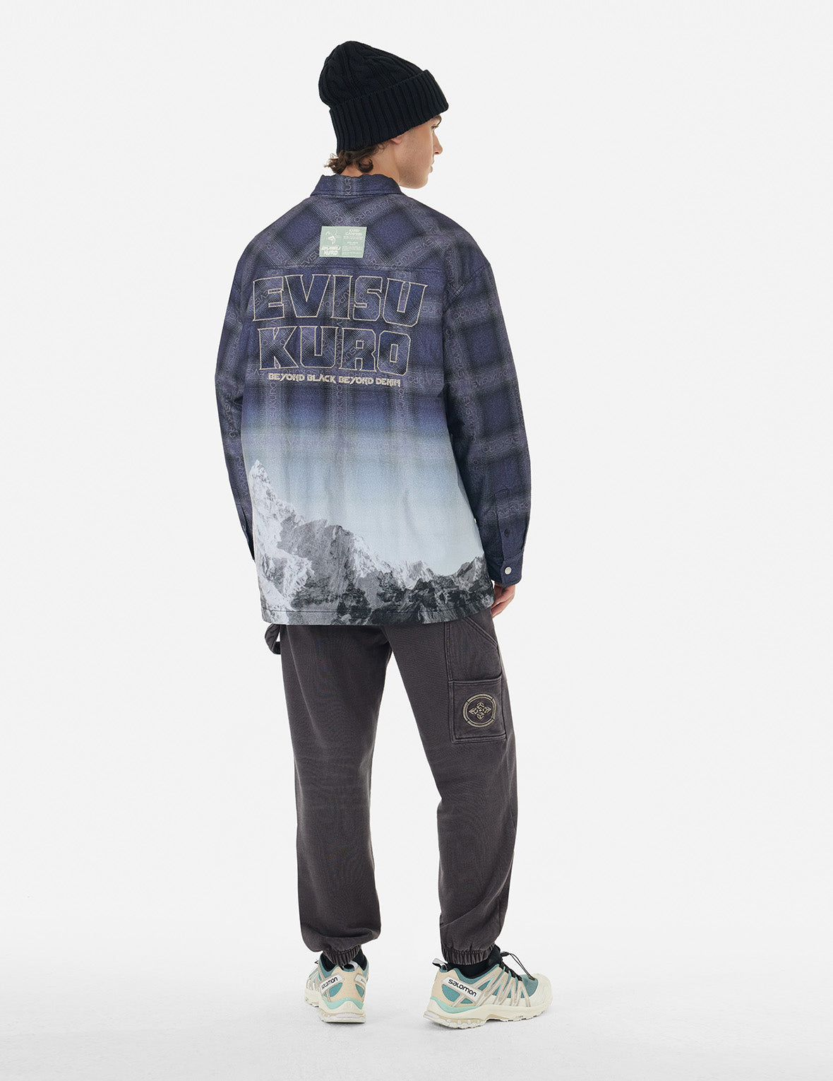 Premium Pigment Dyed Logo & Kamon Embroidery Relaxed Fit Sweatpants - Comfortable Casual Lounge Pants for Men, Home Wear, Yoga, and Street Style Fashion
