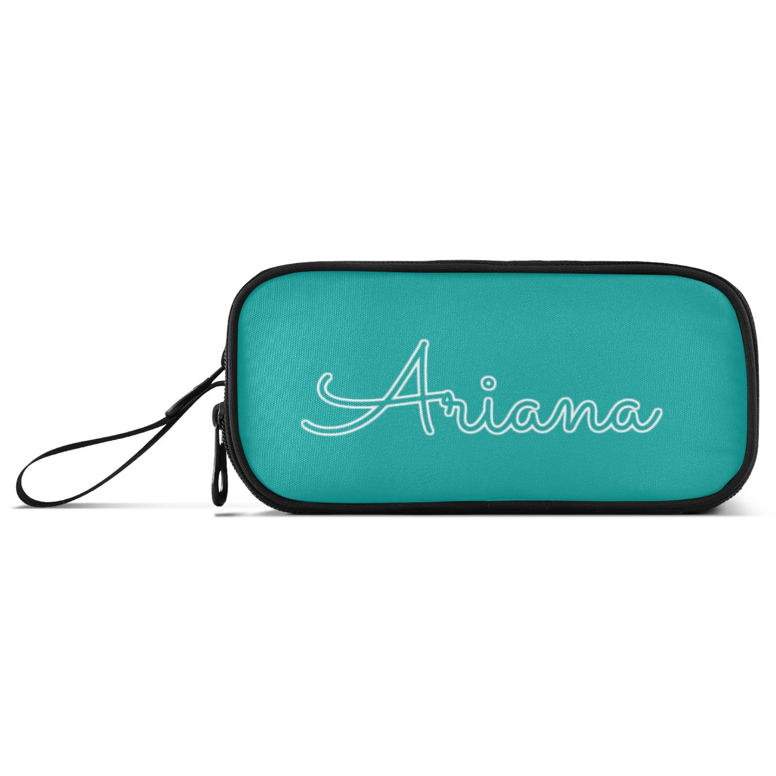 Custom Teal Pencil Case - Large Capacity Personalized Pen Pouch for School, Office & Travel | Durable Pencil Bag for Students, Girls, Boys & Adults | Perfect for Journaling, Work & Art Supplies Organization