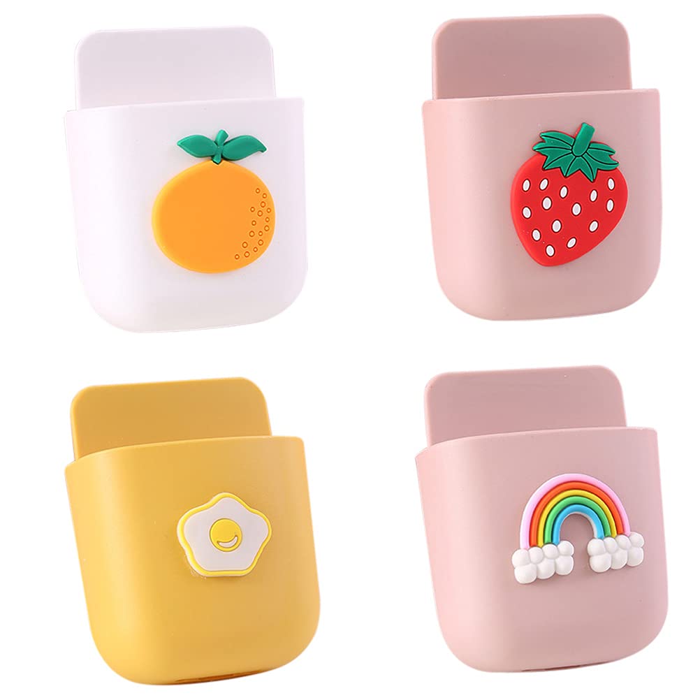 IFUNDOM 4Pcs Wall-Mounted Storage Boxes for Electronics & Sundries - Space Saving Organizer for Home/Office