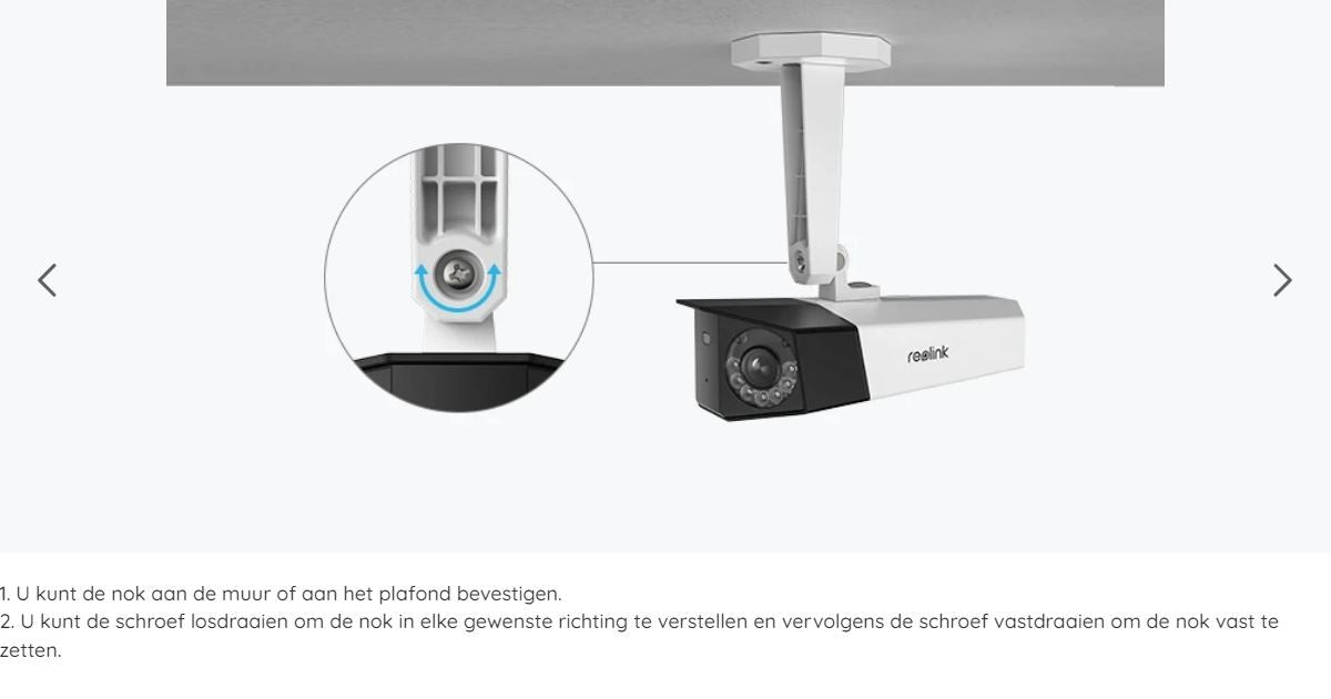 P730 4K Dual Lens Security Camera with 180° Wide Viewing Angle, PoE Support - Ideal for Home & Business Surveillance, Indoor/Outdoor Monitoring