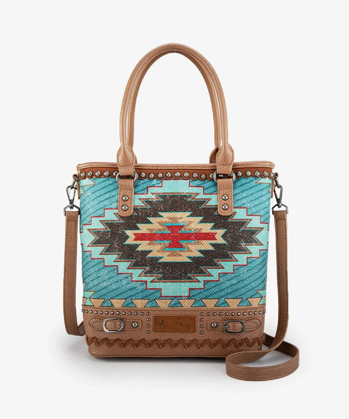 Montana West Aztec Print Concealed Carry Tote Bag Set - Stylish & Functional Handbag for Women, Perfect for Everyday Use, Travel, and Concealed Carry