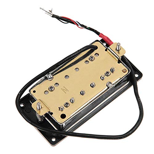 2-Pack Chrome Sealed Double Coil Electric Guitar Pickups with Black Frame - Perfect for Rock, Metal & Blues Guitar Upgrades & Replacements