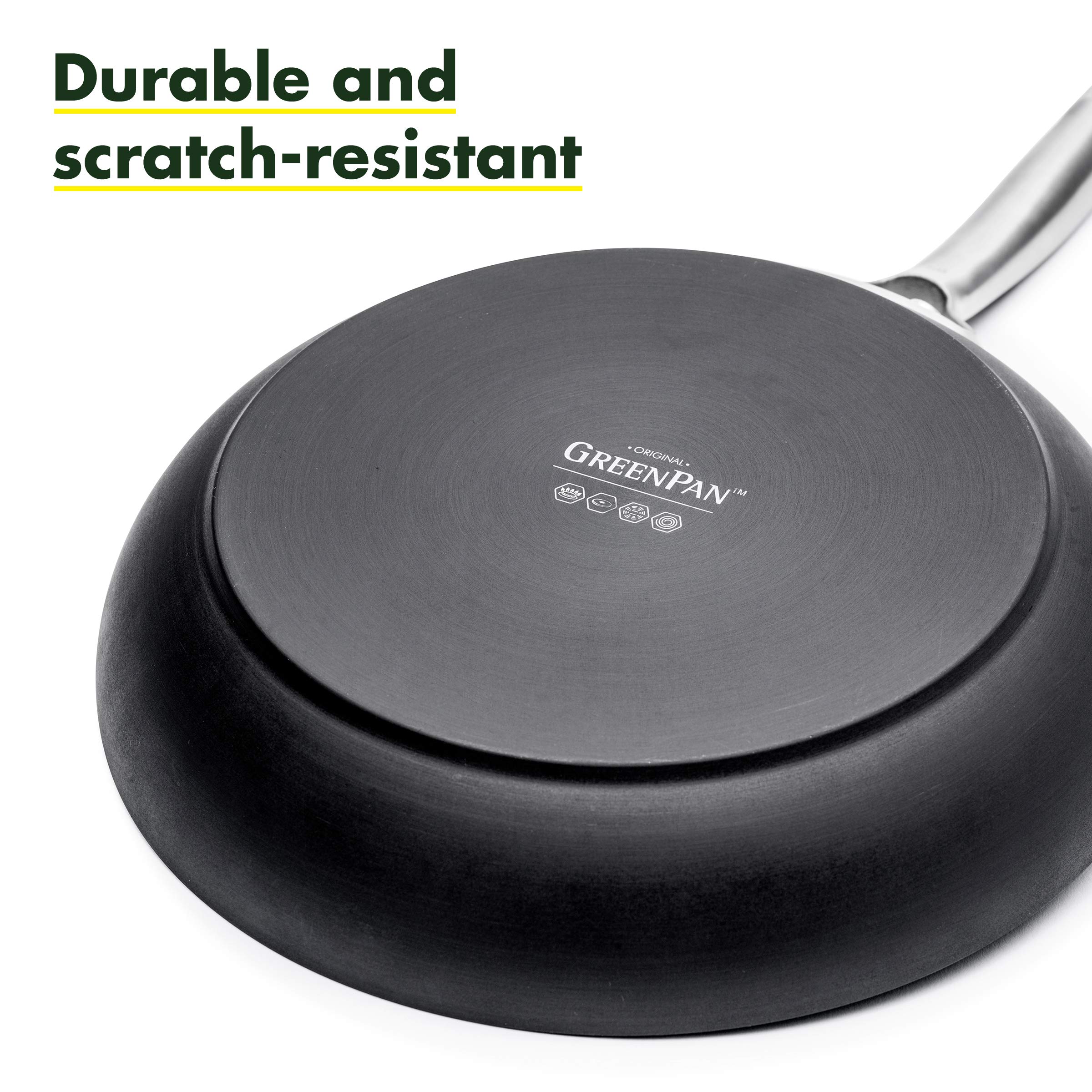 GreenPan Valencia Pro & Paris Pro Non-Toxic Ceramic Nonstick Frying Pan Set - 8