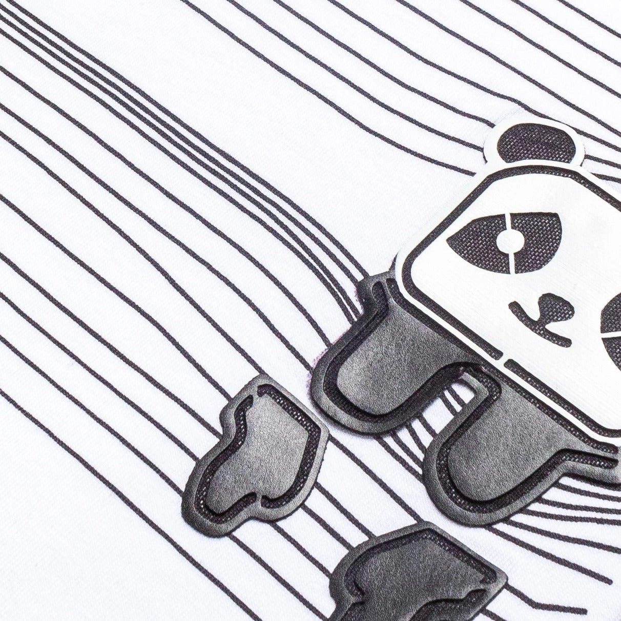 Eight X Peek A Boo Panda Graphic T-Shirt - Soft Textured Cotton Tee for Men & Women - Perfect for Casual Wear, Street Style & Panda Lovers