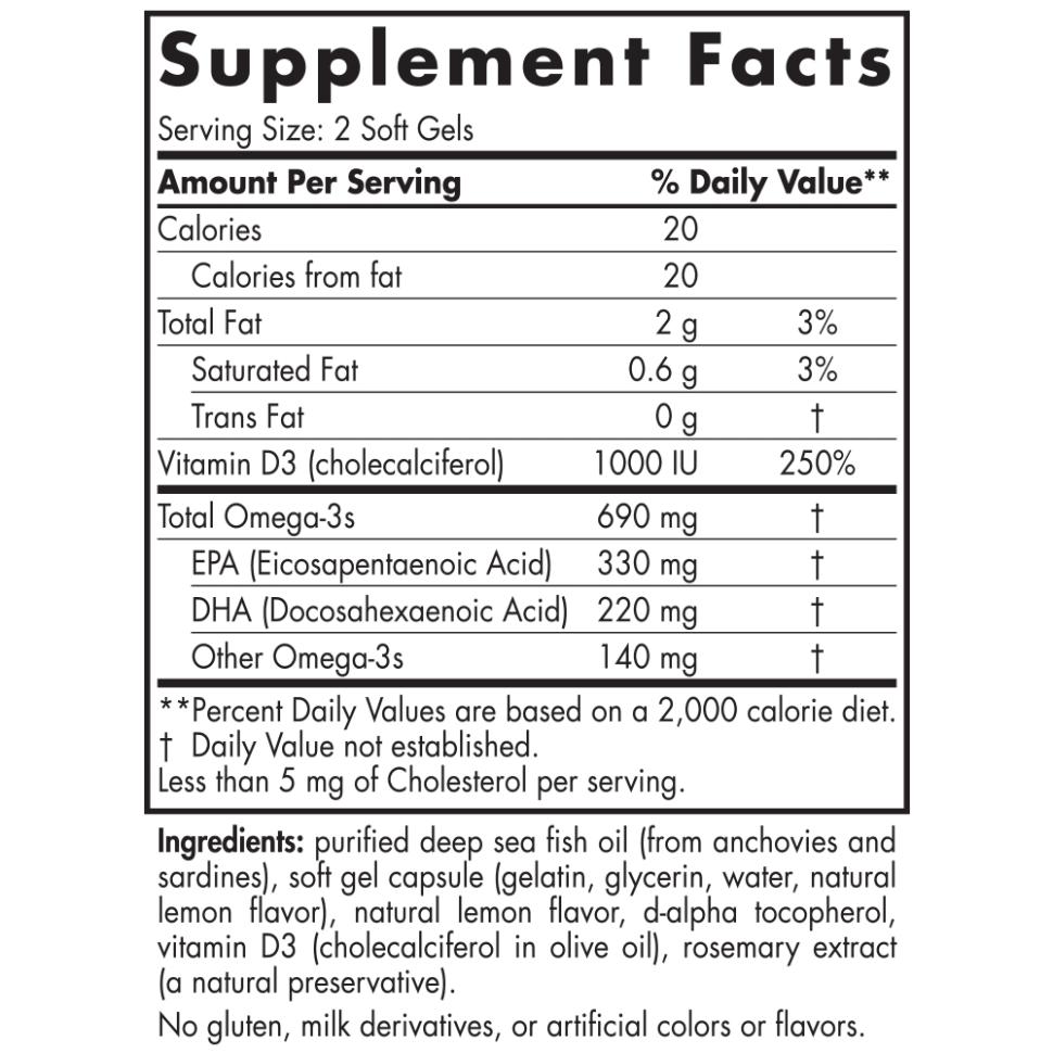 Nordic Naturals Omega-3 Fish Oil Supplement - High EPA & DHA for Heart, Brain & Joint Health - Supports Immune System & Cognitive Function - Perfect for Adults & Seniors - Use Daily for Optimal Wellness