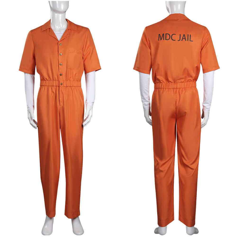 Adult Unisex Dr. Michael Jumpsuit Halloween Cosplay Costume - Orange Carnival Outfit for Cosplay, Halloween Parties & Comic Conventions