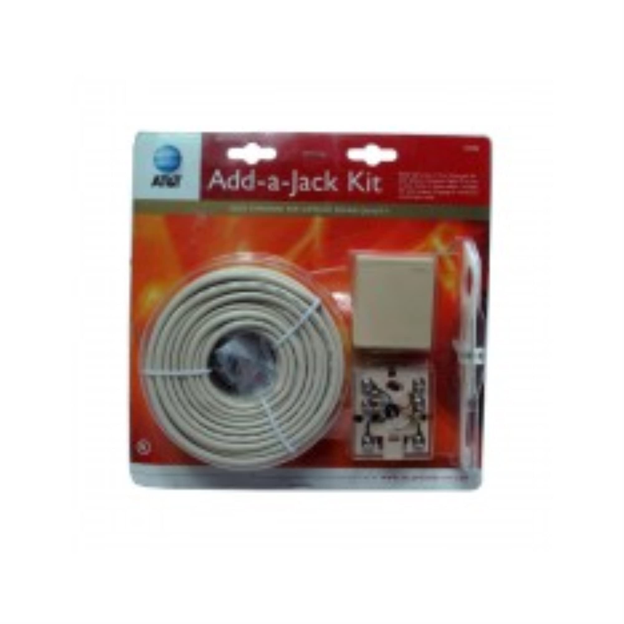 AT&T 24184 Add A Jack Kit for Desk/Table Model Telephones - Easy Phone Line Extension for Home & Office Use