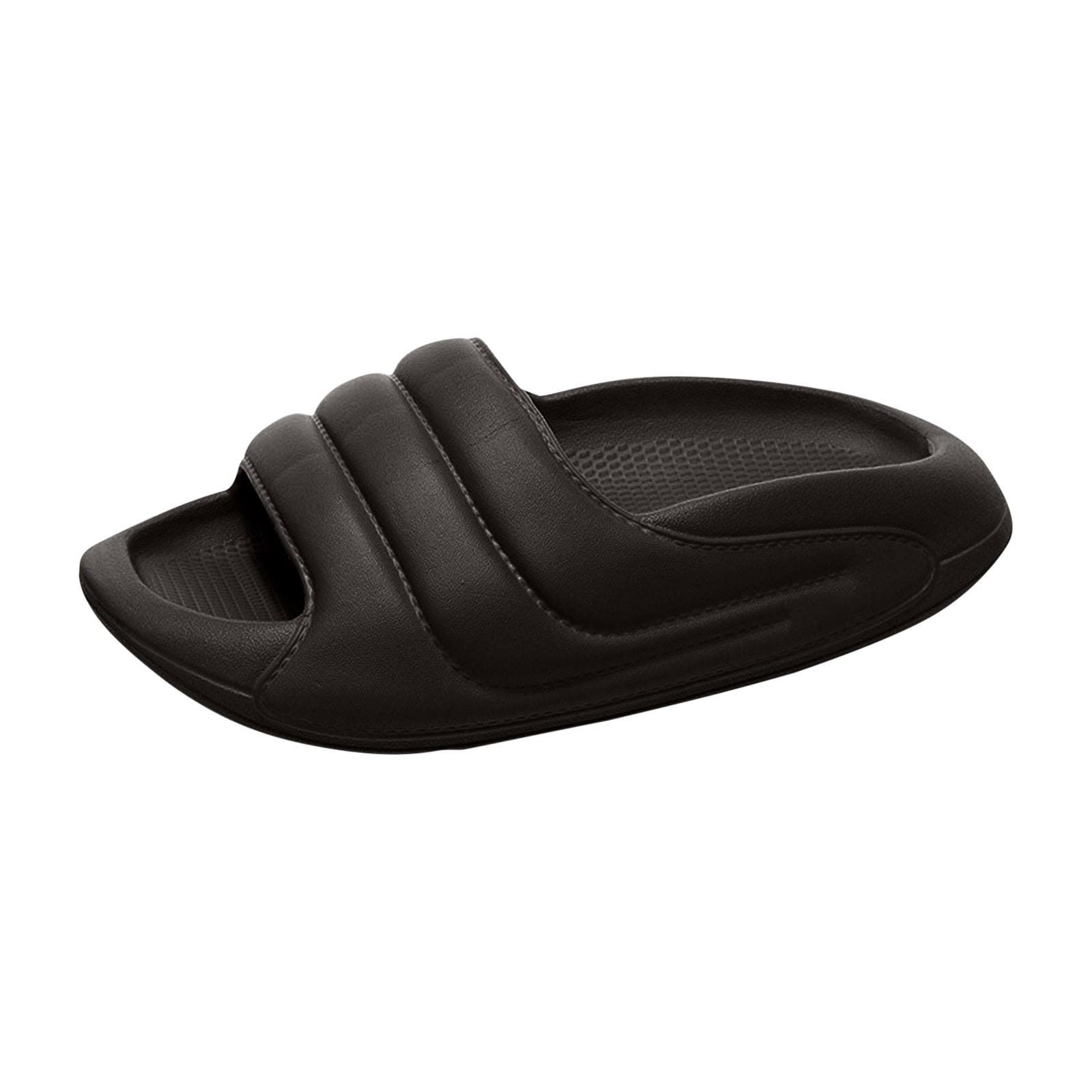 Oiangi Anti-Slip Slippers for Women & Men - Comfortable Open Toe Couple Slides Sandals with Solid Platform - Perfect for Beach, Pool, and Summer Casual Wear