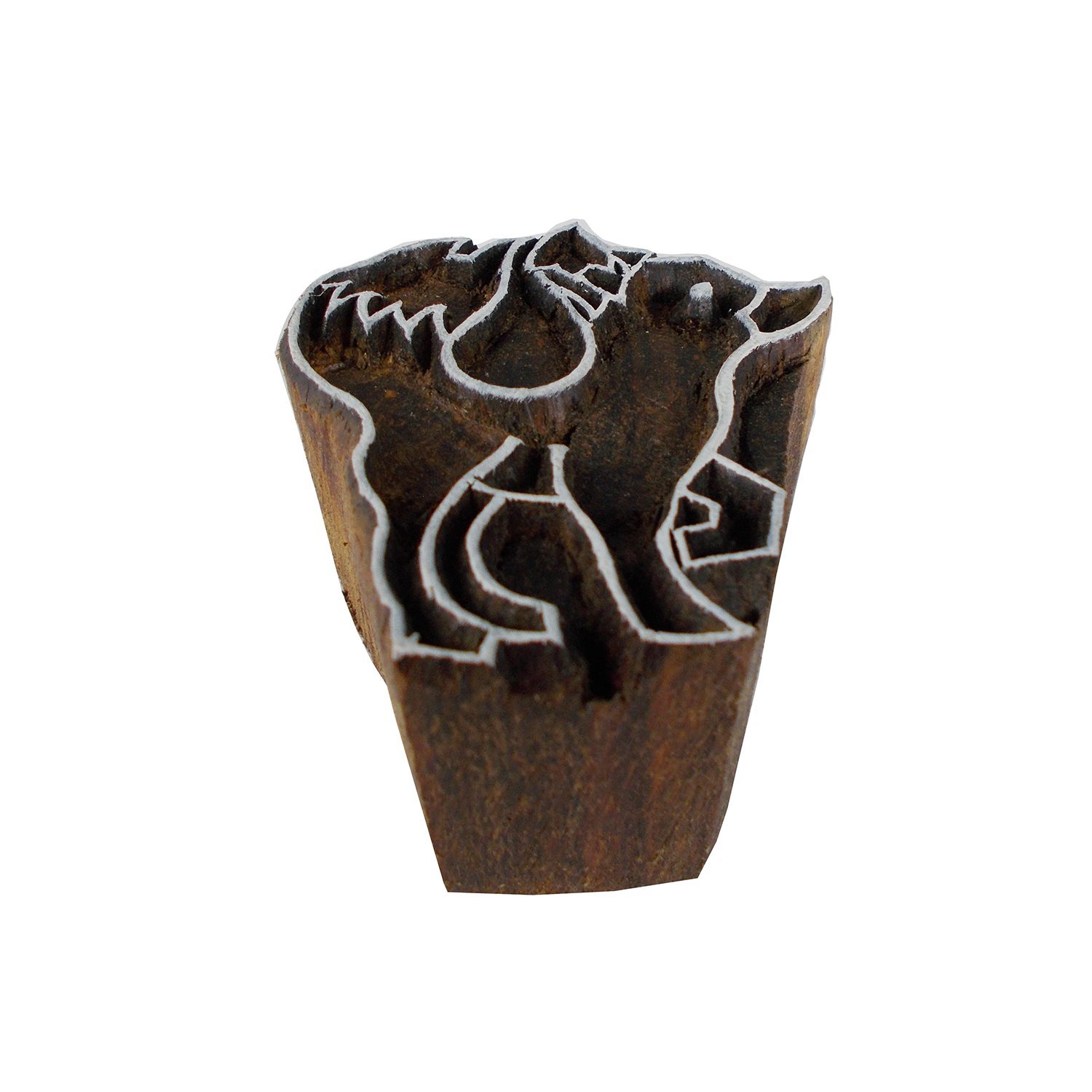 Fox Wooden Stamps for Textile, Scrapbooking & Clay Crafts - DIY Printing Blocks