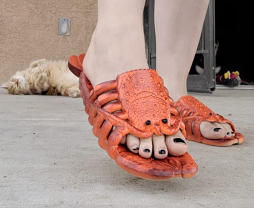 TOTENJS Lobster & Fish Slippers - Comfortable Bass Sandals for Men & Women | Perfect for Beach, Pool, and Home Relaxation