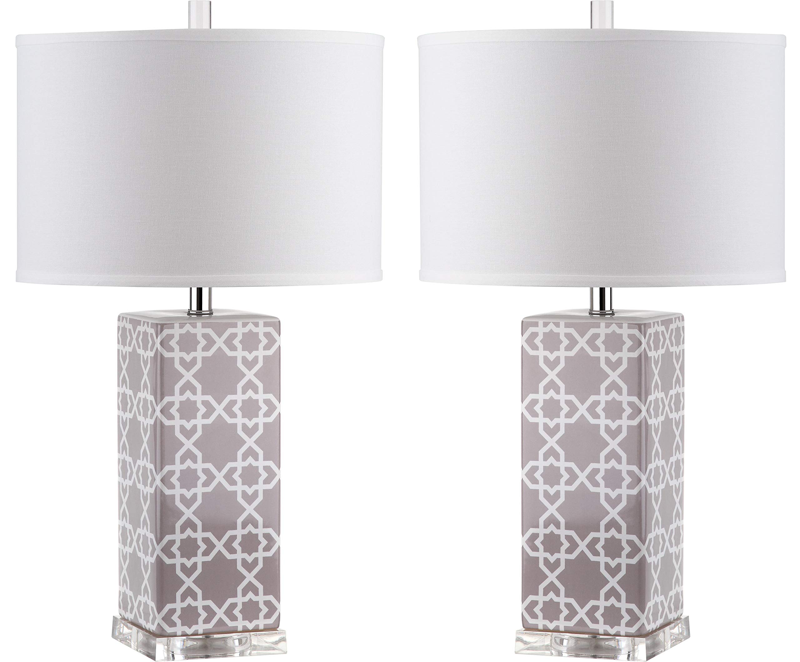SAFAVIEH Modern Quatrefoil Table Lamp Set of 2 - 27
