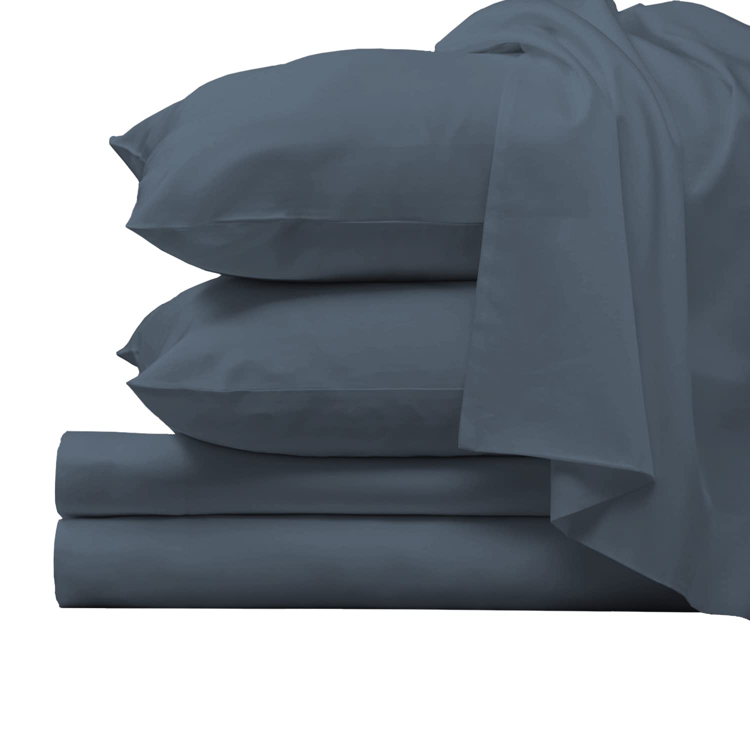Luxury 100% Long Staple Cotton Sateen Bed Sheet Set - Full Size, 1000 Thread Count, Deep Pocket (Fits 15