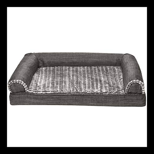 Luxe Faux Fur & Linen (Charcoal)