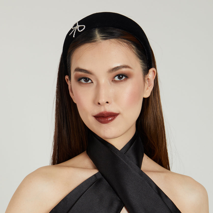 Clara Velvet Headband for Women - Soft & Stretchy Hair Accessory for Workouts, Yoga, and Everyday Style