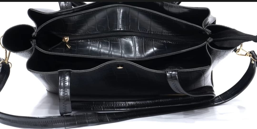 Stylish Crocodile Pattern Handbags for Women - Fashion Top Handle Purse & Shoulder Tote Bag | Perfect for Work, Travel, and Daily Use