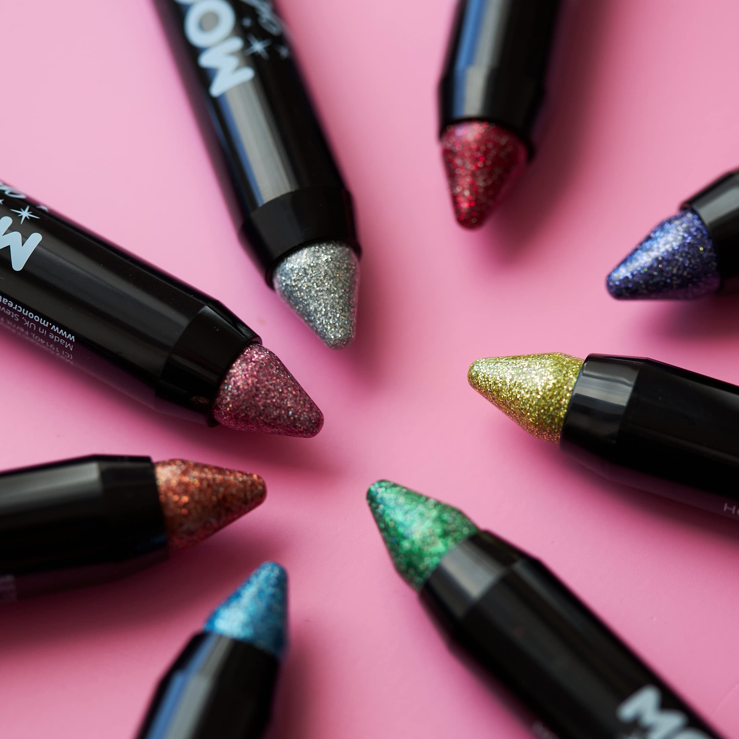 Holographic Glitter Paint Stick & Body Crayon - Face & Body Makeup by Moon Glitter - 3.5g Blue - Perfect for Festivals, Parties, and Creative Body Art