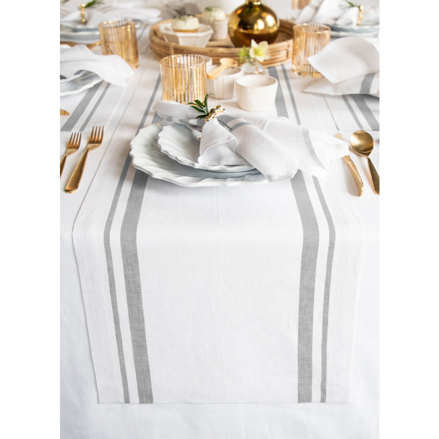 Black and White French Stripe