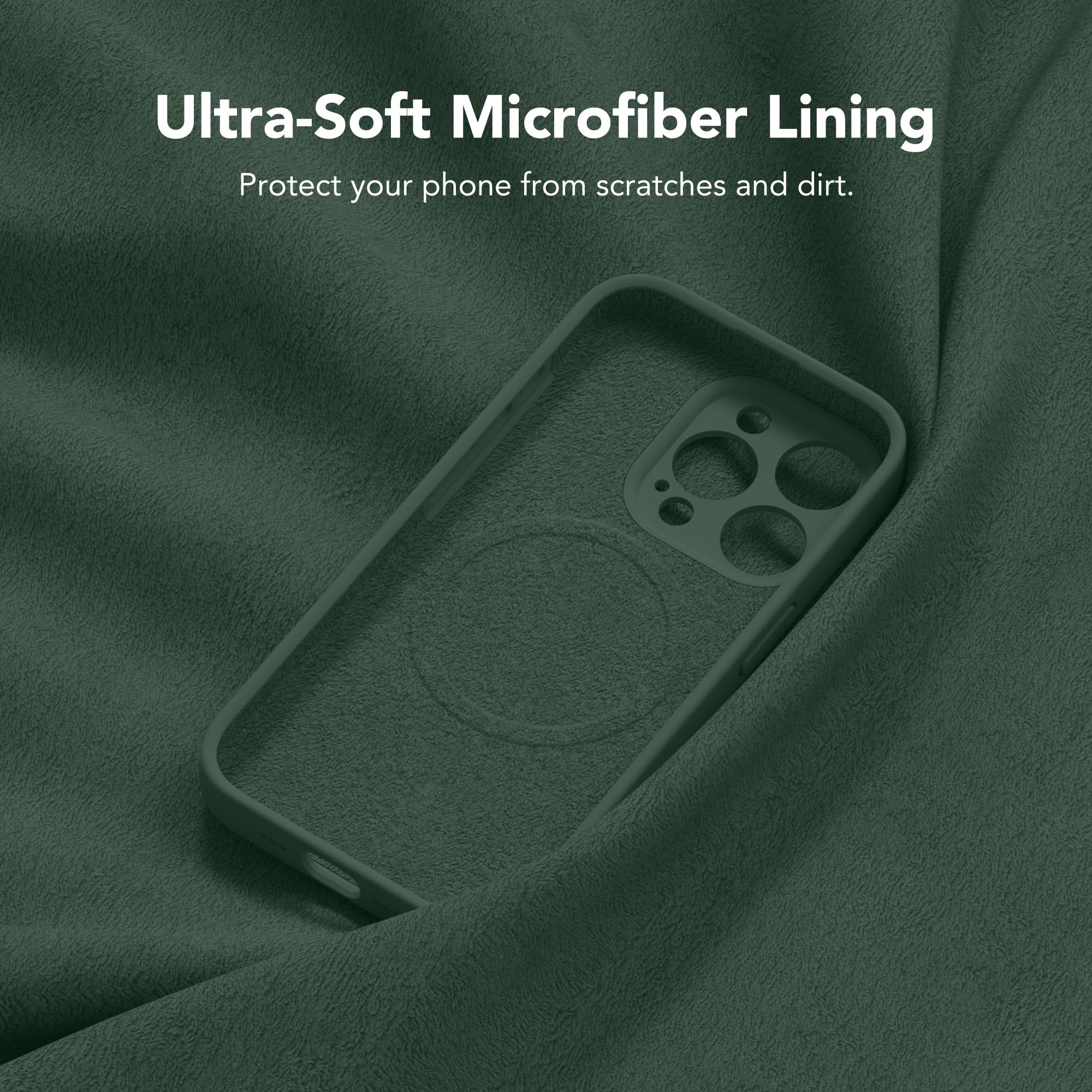 Magnetic iPhone 15 Pro Max Case with MagSafe Compatibility - Full Camera Protection & Screen Protector | Shockproof Silicone Phone Cover for iPhone 15 Pro Max 6.7