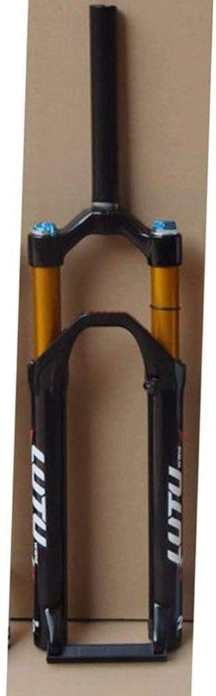 SLRMKK Mountain Bike Suspension Fork - 26/27.5/29 Inch MTB Air Shock Fork with 120mm Travel, Disc Brake Compatible, Manual ABS Lock (C-Black, 26in) - Perfect for Trail Riding, Downhill & Off-Road Cycling